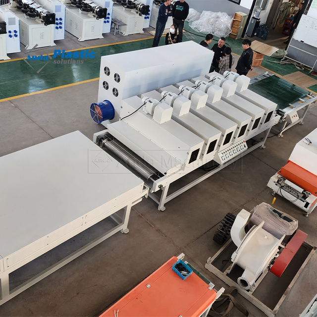 آلة طباعة طلاء بالأشعة فوق البنفسجية للأرضيات 1050 SPC LVT