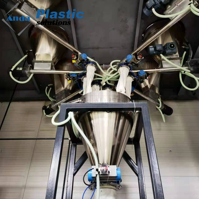 إضافات PVC الأوتوماتيكية ونظام الوزن والخلط متعدد المكونات